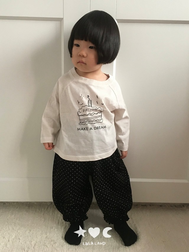 《予約》送料無料【lalaland】bebe ) Dot Sausage Pants