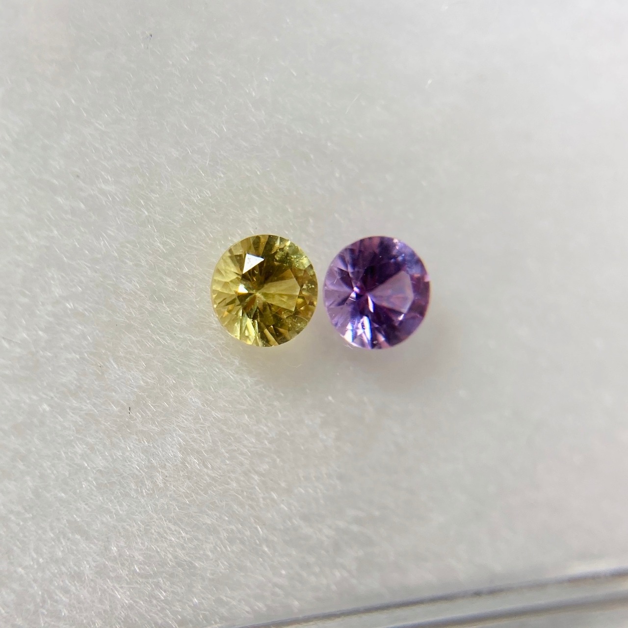 サファイア ラウンドカット 約3.5mm 2点セット No.1