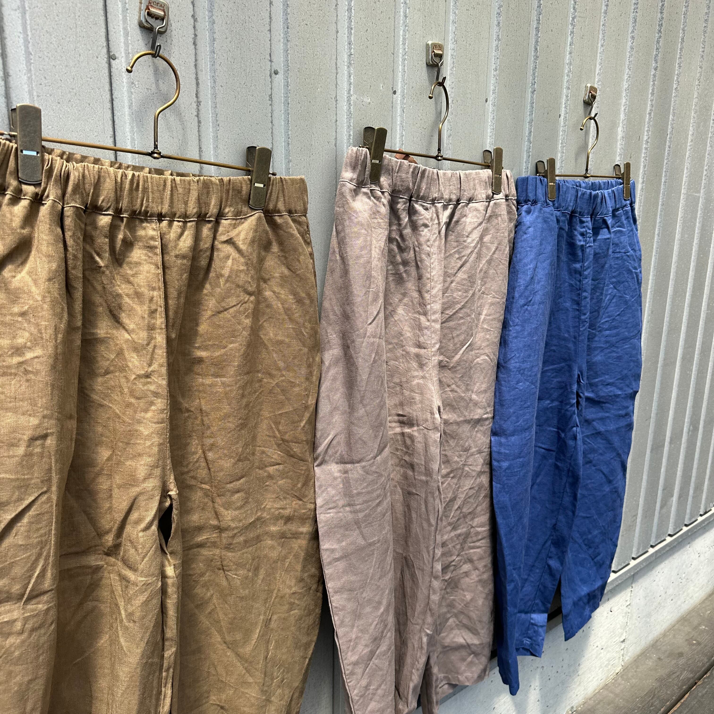 40フレンチリネン エッグパンツ（晩夏初秋カラー）/NARU'定番/662853
