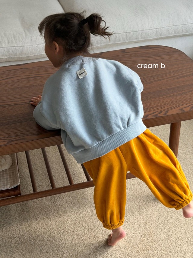 取寄：ベロアつぼパンツ　creambbang　※送料無料