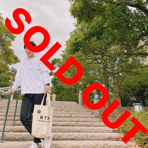 “BACK LONGTEE” colour White×LightBlue×Lightpink