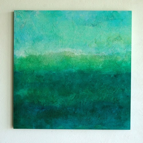 art panel （Green #530101）original painting