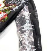 【rd11】最高級ギャバウール リメイクライダースジャケットPaint REMAKE WOOL RIDERS JACKET GRAY
