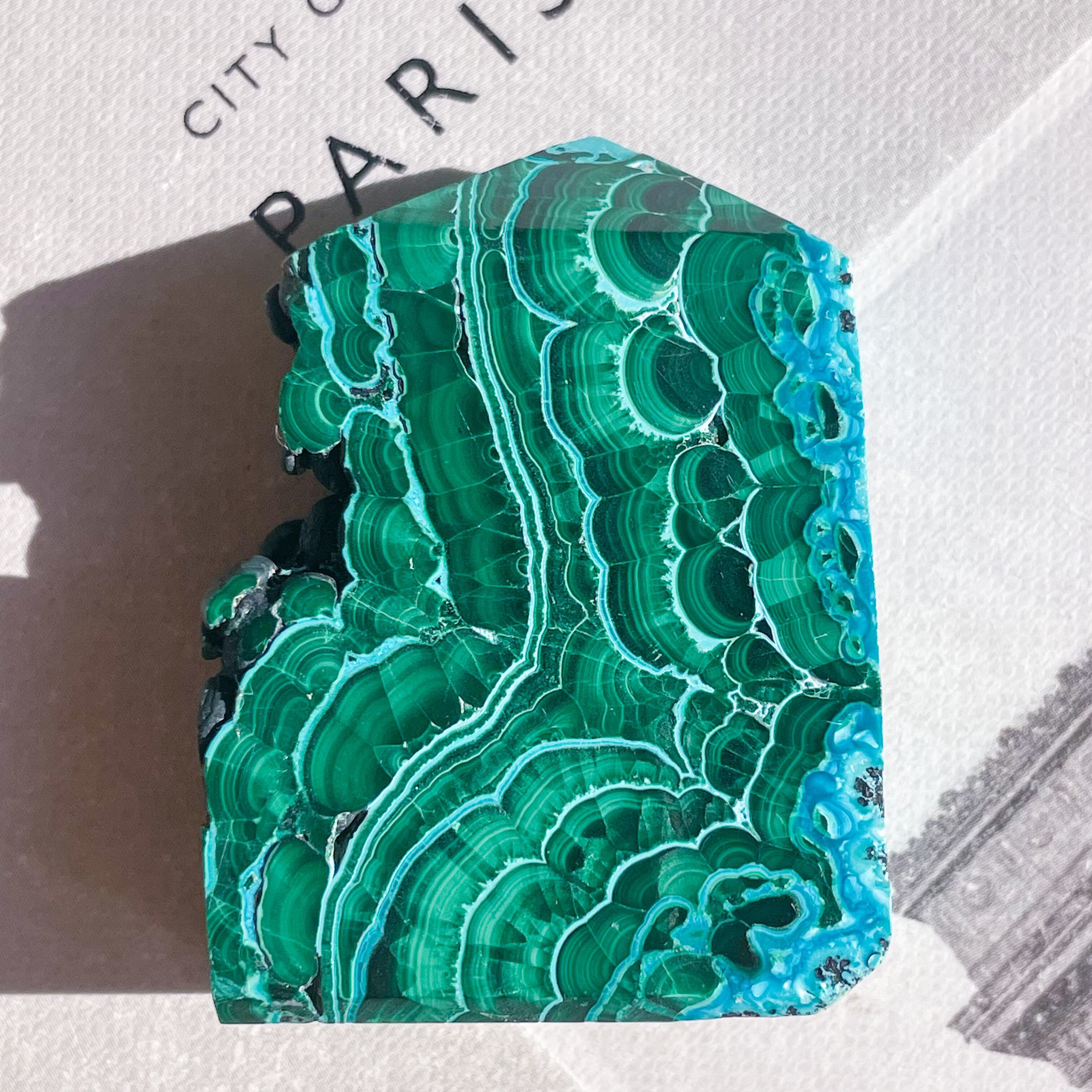 Chrysocolla & Malachite 9 ✧ クリソコラ & マラカイト (共生原石