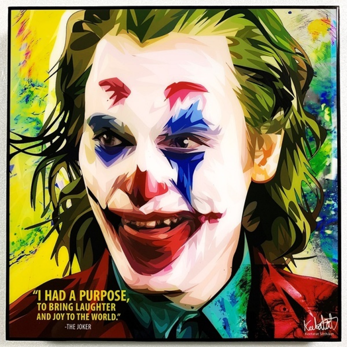 Joker (4) ジョーカー「ポップアートパネル Keetatat Sitthiket キータ 