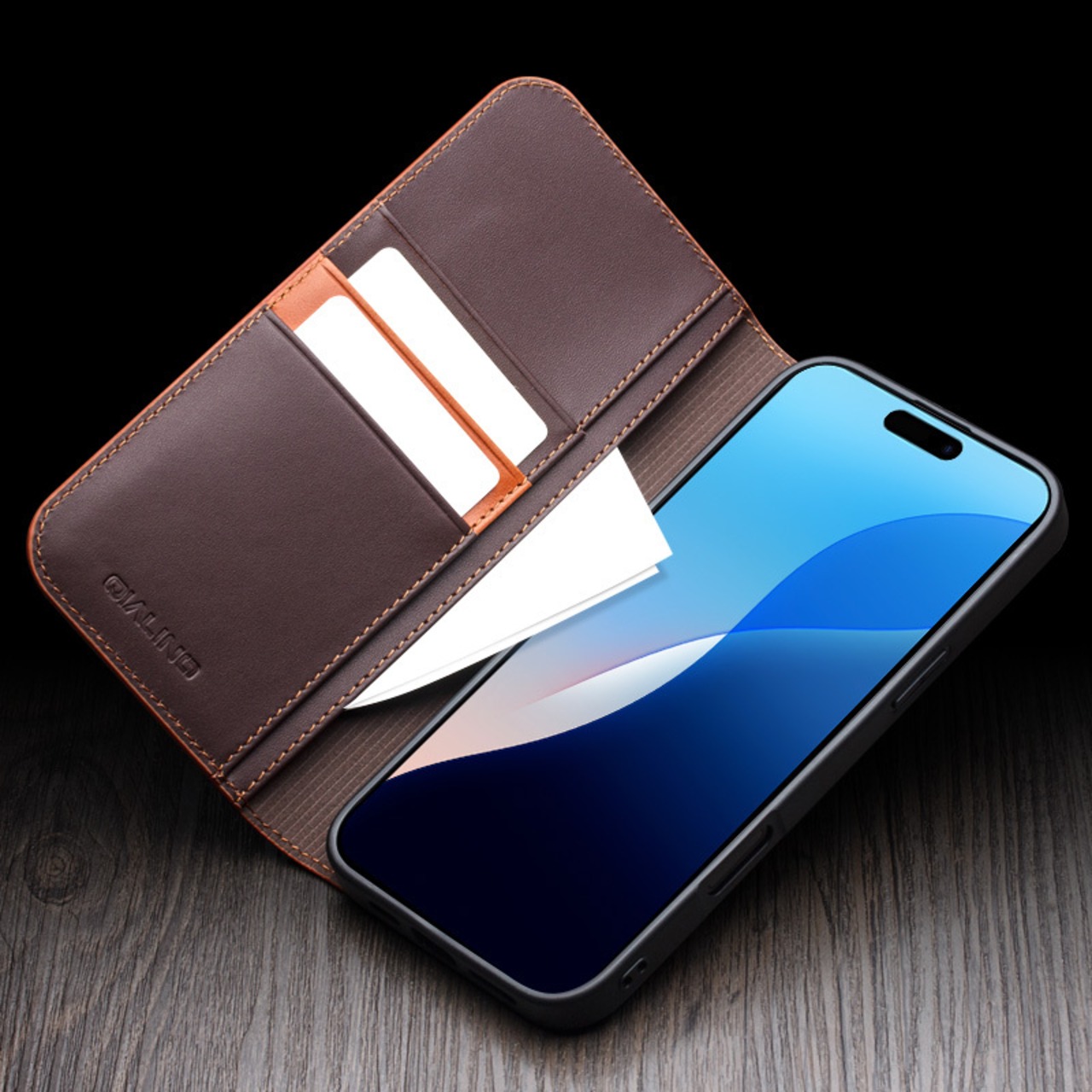 ◆iPhone 17/16/15/14/13/12/Pro/Pro Max/mini/Plus/Air◆ Genuine Leather Stitching Flip Case / 本革 ステッチ 手帳型 フリップ スマホケース