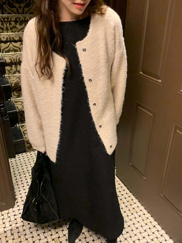 [LIFFEY] muse wool onepiece