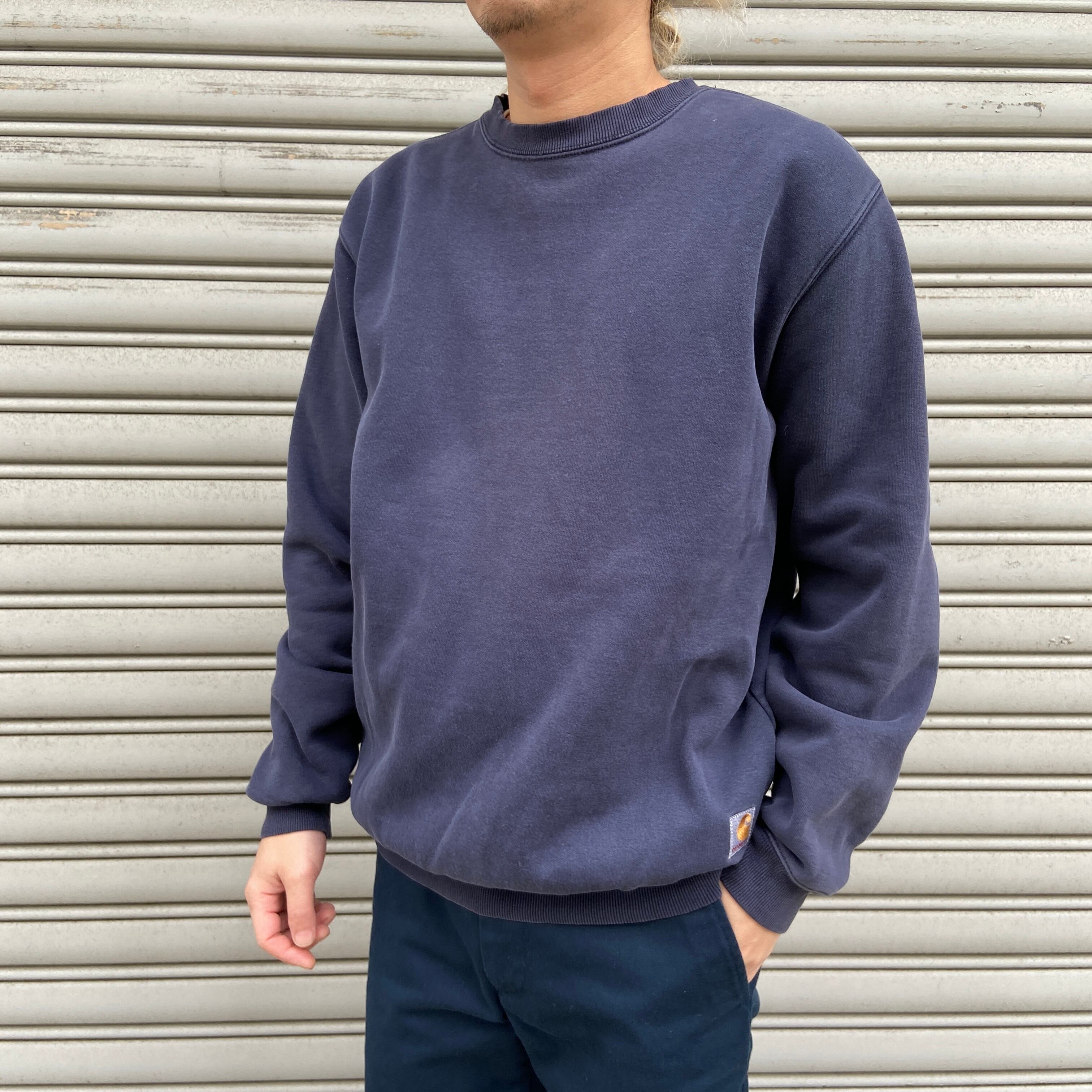 carhartt カーハート ヘビーウェイトスウェット 無地 ネイビー M | PAY ID