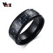 【送料無料】 メンズ リング 指輪 カーボン 8mm ステンレス メタル ブラック パーティー 40001284