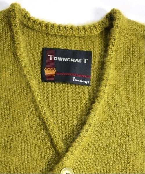 TOWN CRAFT (タウンクラフト) SOLID SHAGGY CARDIGAN (ソリッド