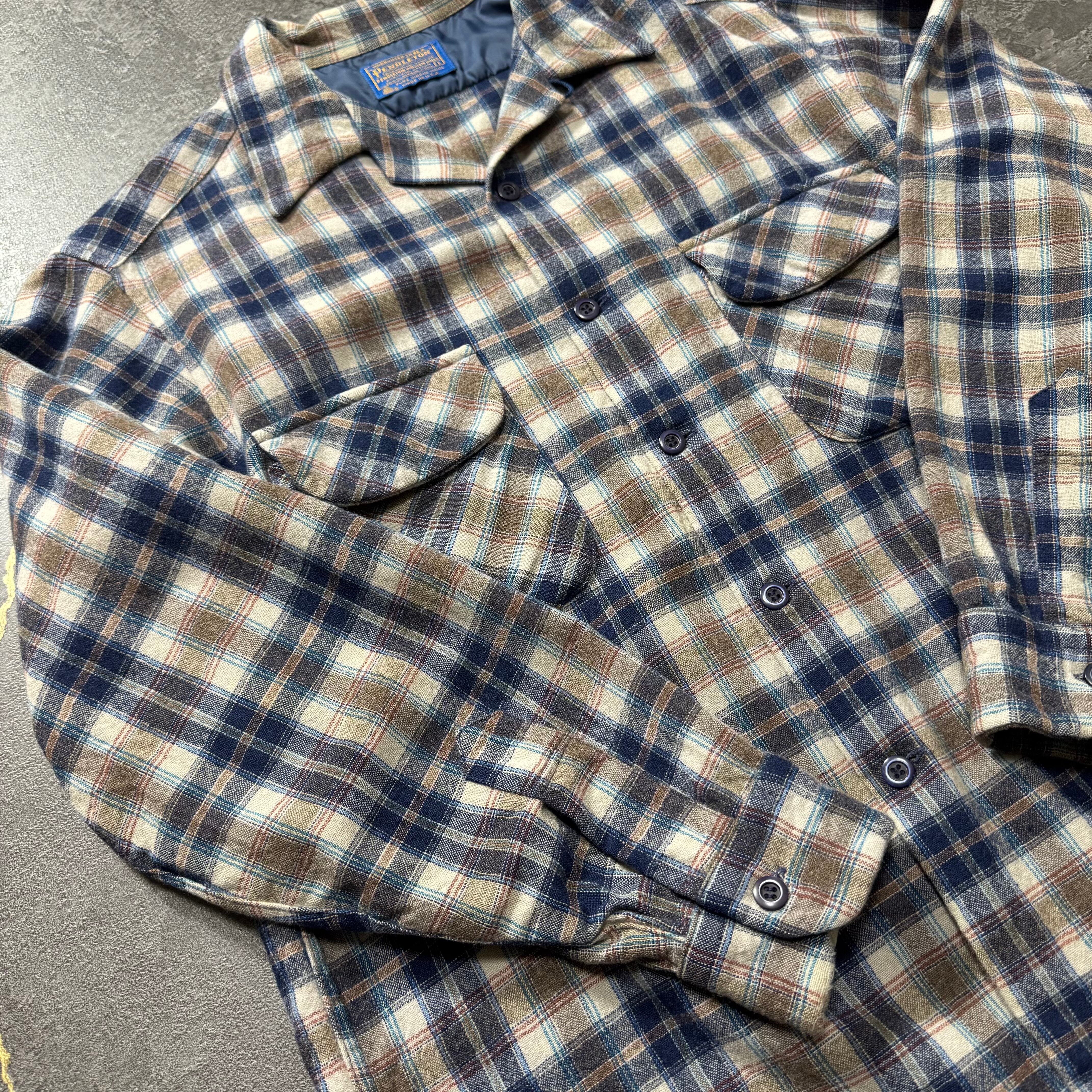 70s USA製 PENDLETON ボードシャツ ウールシャツ ペンドルトン 70´s USA製【ペンドルトン】ウール オンブレ ボードシャツ 【公式通販】