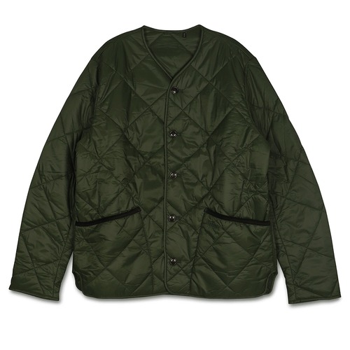 バブアー ノーカラー キルティングジャケット カバーオール 10905665 BARBOUR LIDDESDALE CARDIGAN QUILT OLIVE [並行輸入]