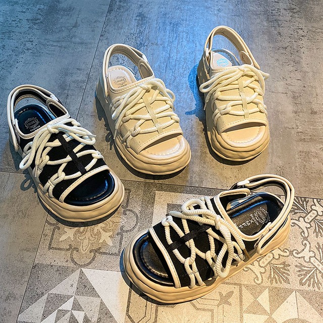 サンダルサマー 靴 シューズ 夏物 フェイクシューズ49489095423