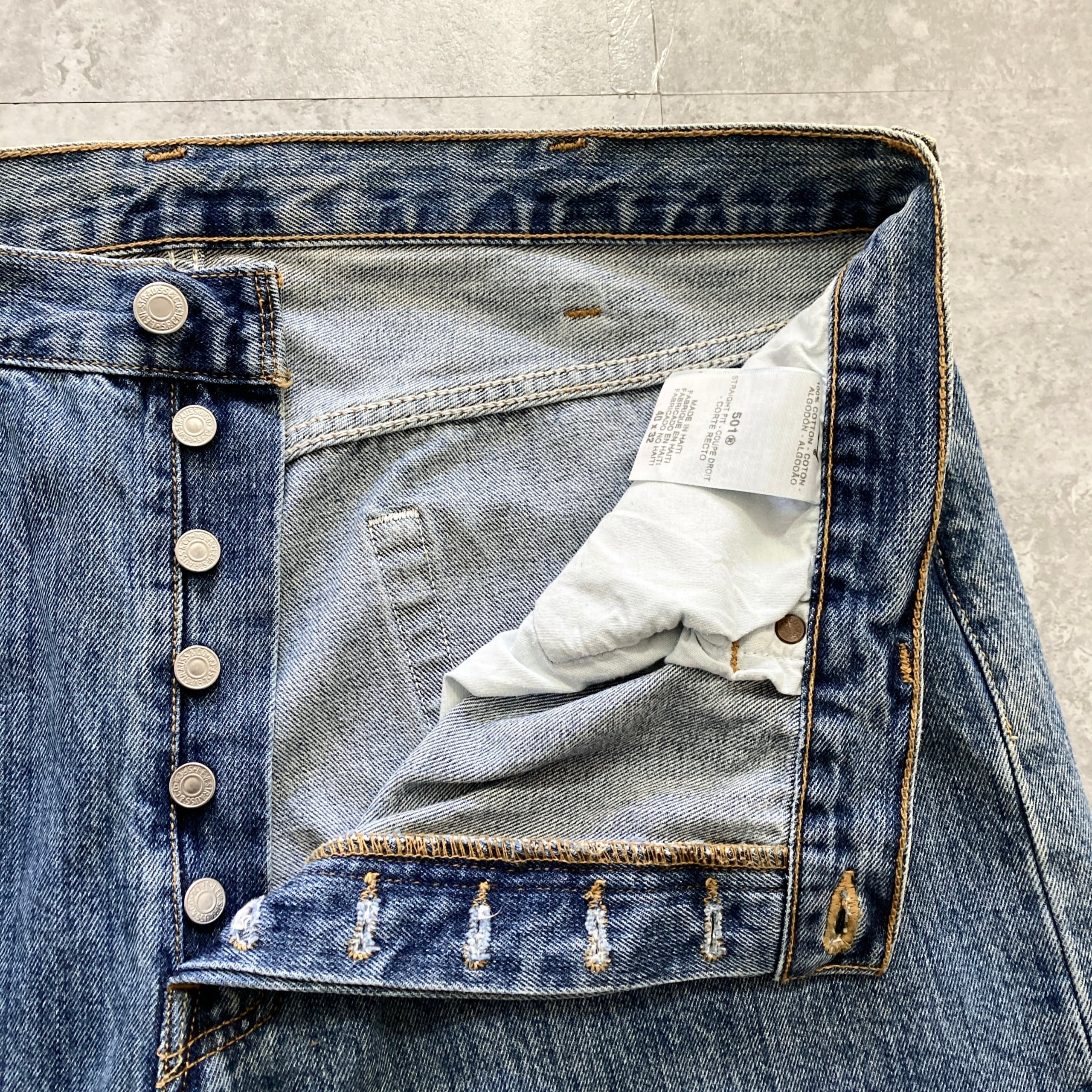 W40 L32】Levis 501 リーバイス ボタンフライ ビッグサイズ 縦落ち