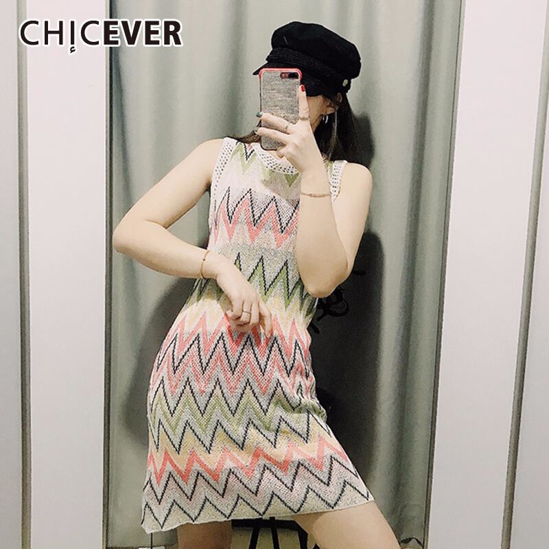 サマーストリートウェアパッチワークOネックノースリーブストライプ服ウエストドレス女性 夏物 6base577621692273
