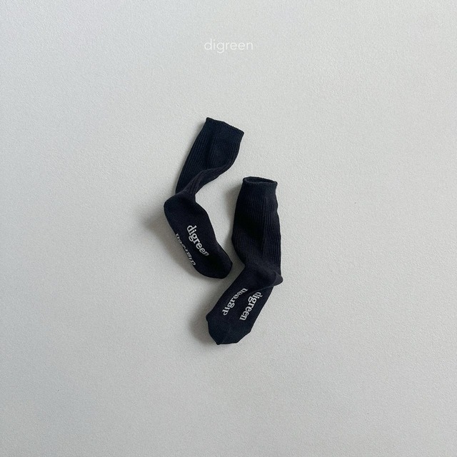 digreen25wn_Tone-Down Black Socks Set