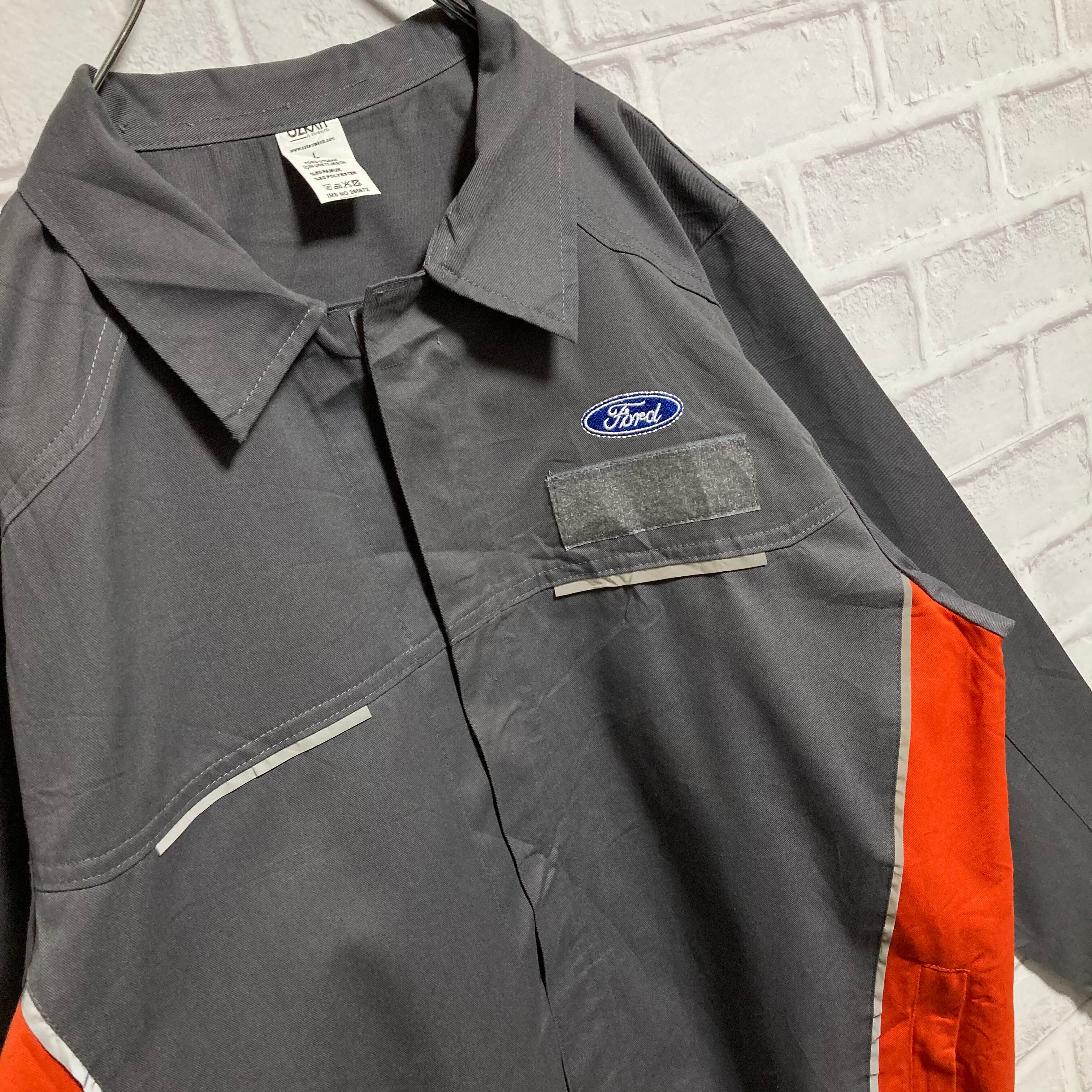FORD】L/S Work Shirt L ワークシャツ 長袖シャツ 企業モノ フォード
