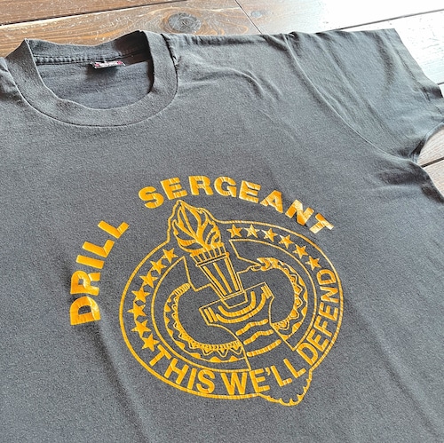 90s 〝DRILL SERGENT〟print T-Shirt