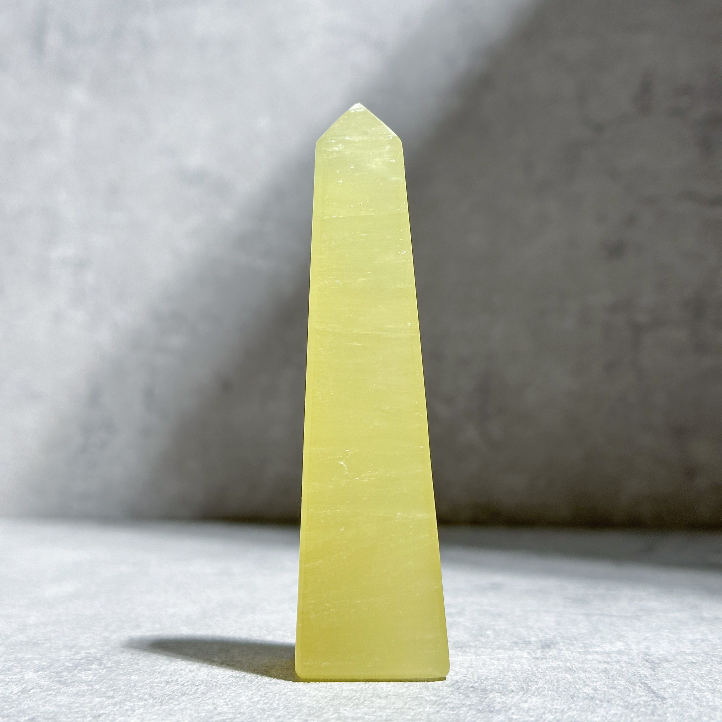 イエローカルサイト タワー61◇Yellow Calcite◇天然石・鉱物