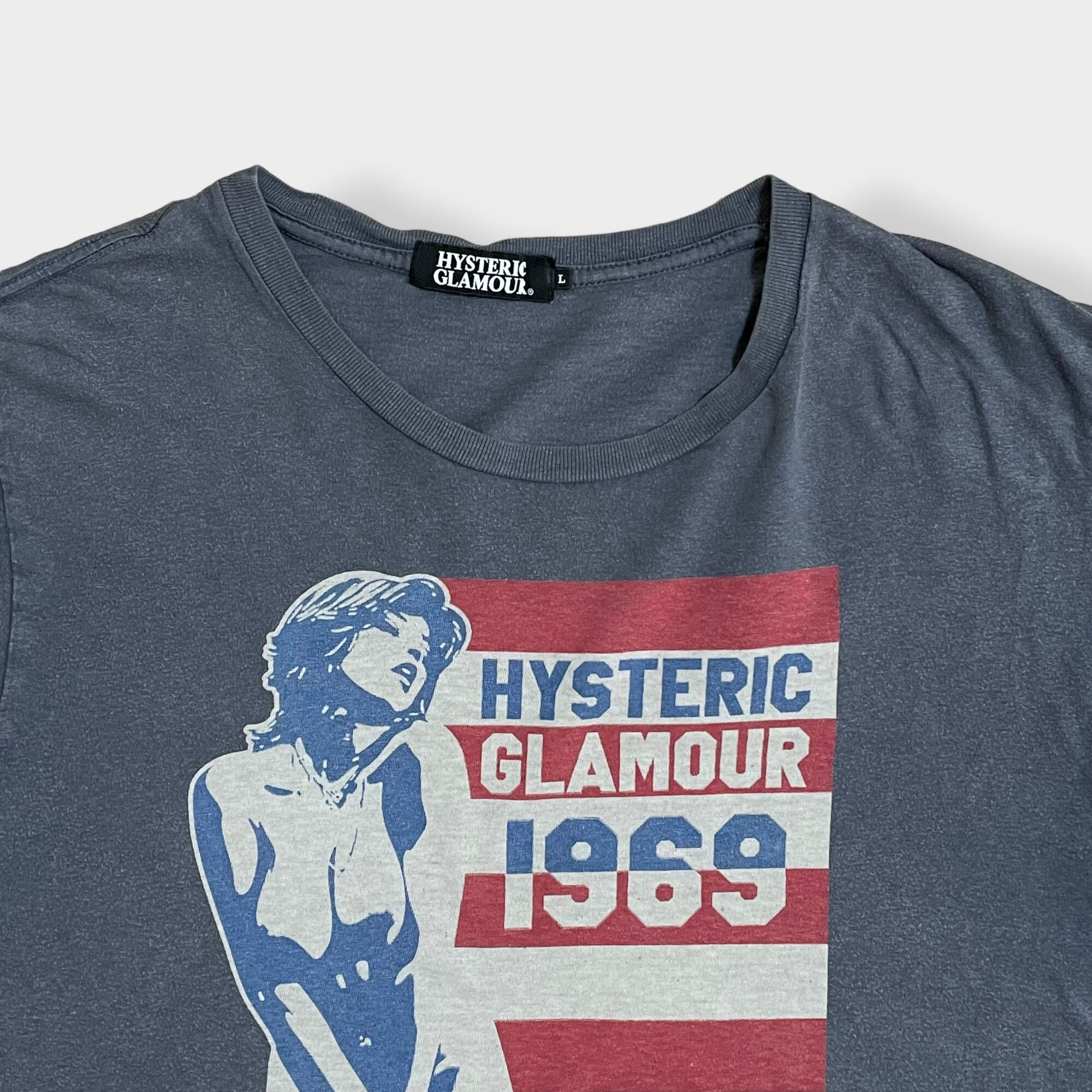 HYSTERIC GLAMOUR】日本製 ロゴ 両面プリント バックプリントTシャツ ...