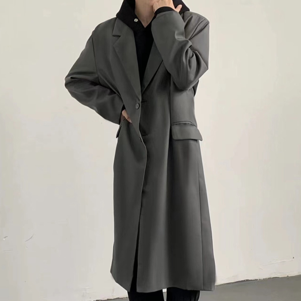 ダブルブレスト ロングコート 2カラー 1104 | LINO ダブルブレスト ロングコート 2カラー 1104 | LINO