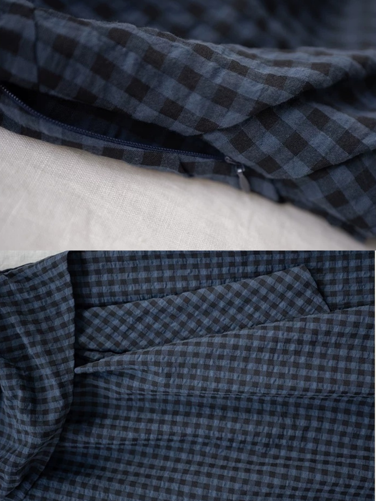 Azur Riviera Gingham Drape Dress F0771