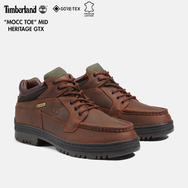 【定番】[モックトゥ] Timberland ティンバーランド 37042 ヘリテージ GTX モックトゥ ミッド ブラウン メンズ