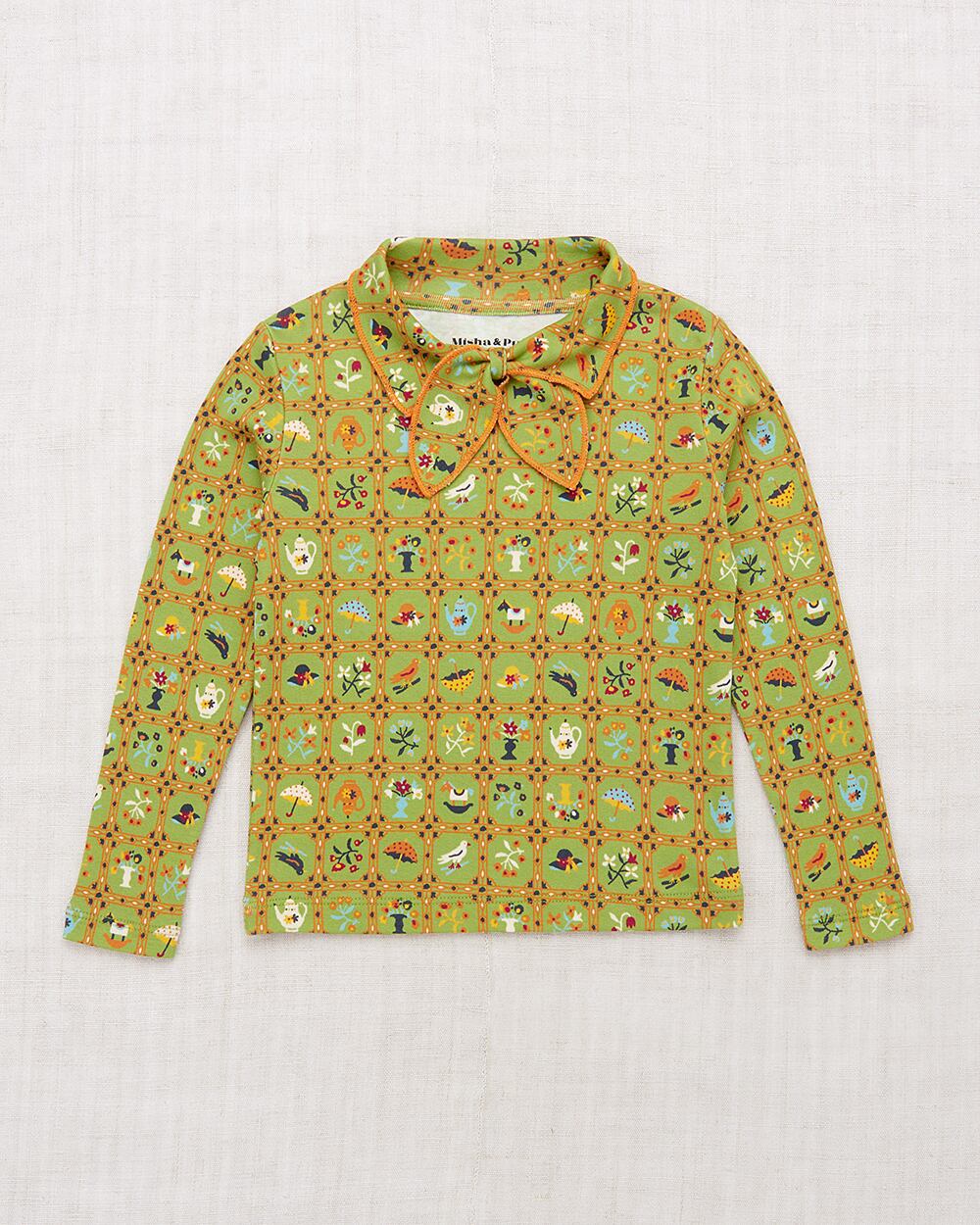 Misha&Puff 24AW 〉Junior Scout Top - Sprig Trellis | 世界の子供服 
