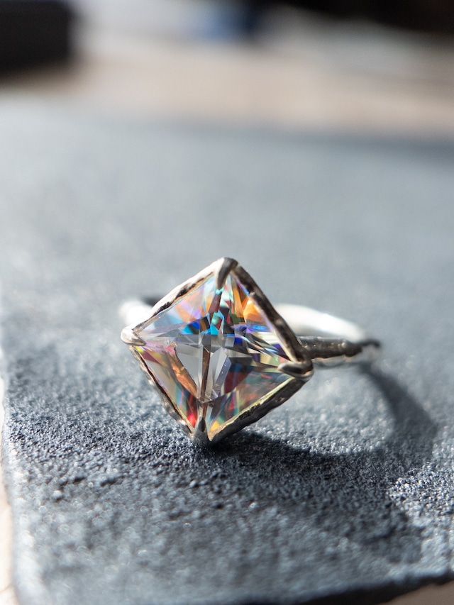 glass jewelry #8 ring 13号