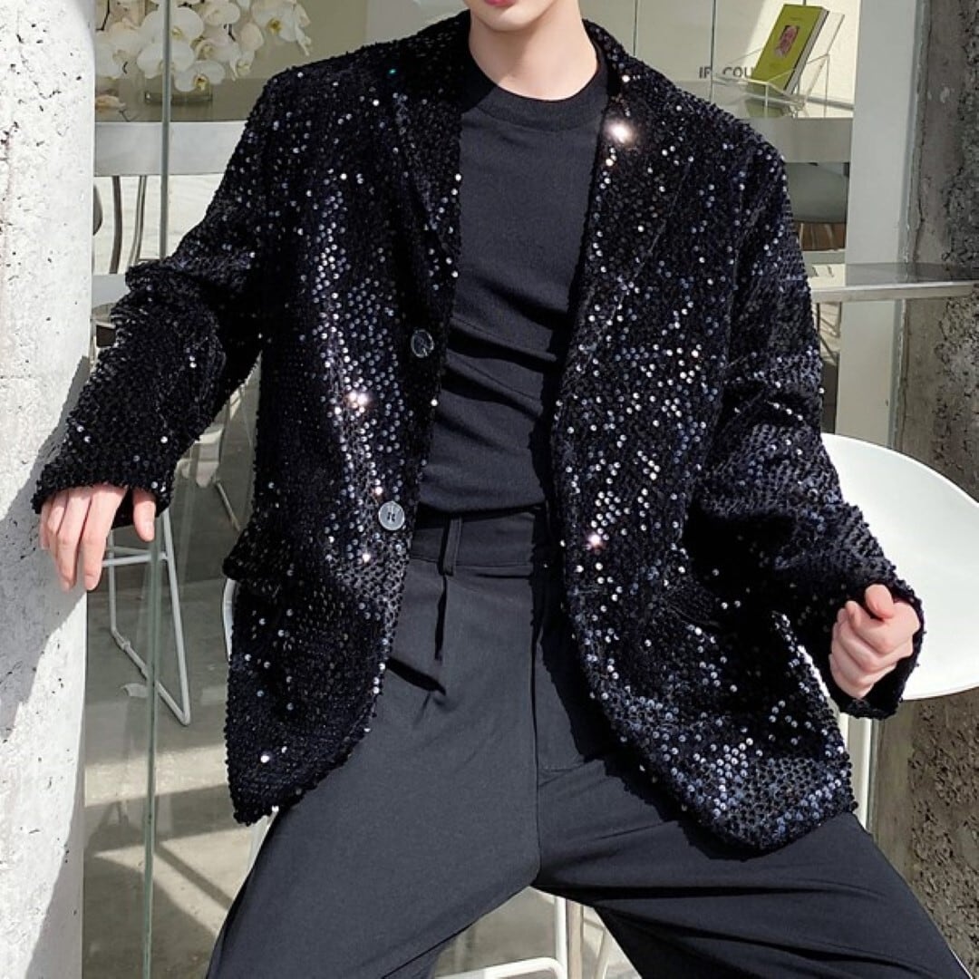 韓国風 スパンコールジャケット 2カラー A2085 | メンズスーツ