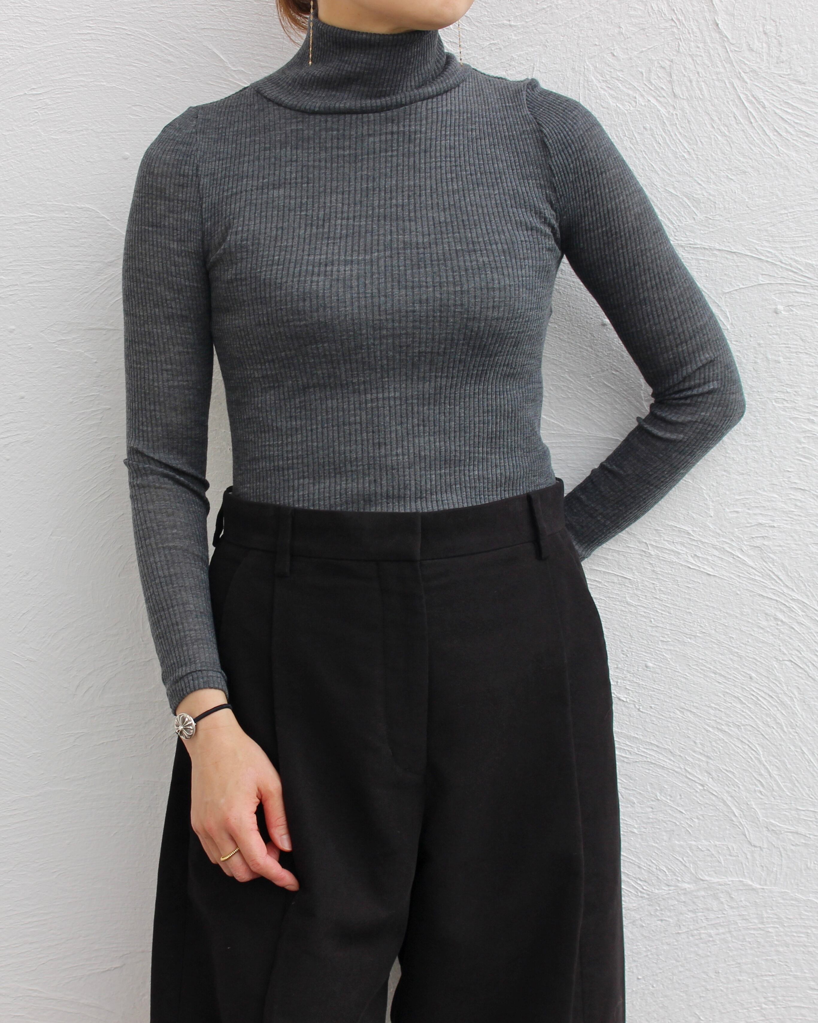 SAYAKA DAVIS/rib highneck cut&sawn