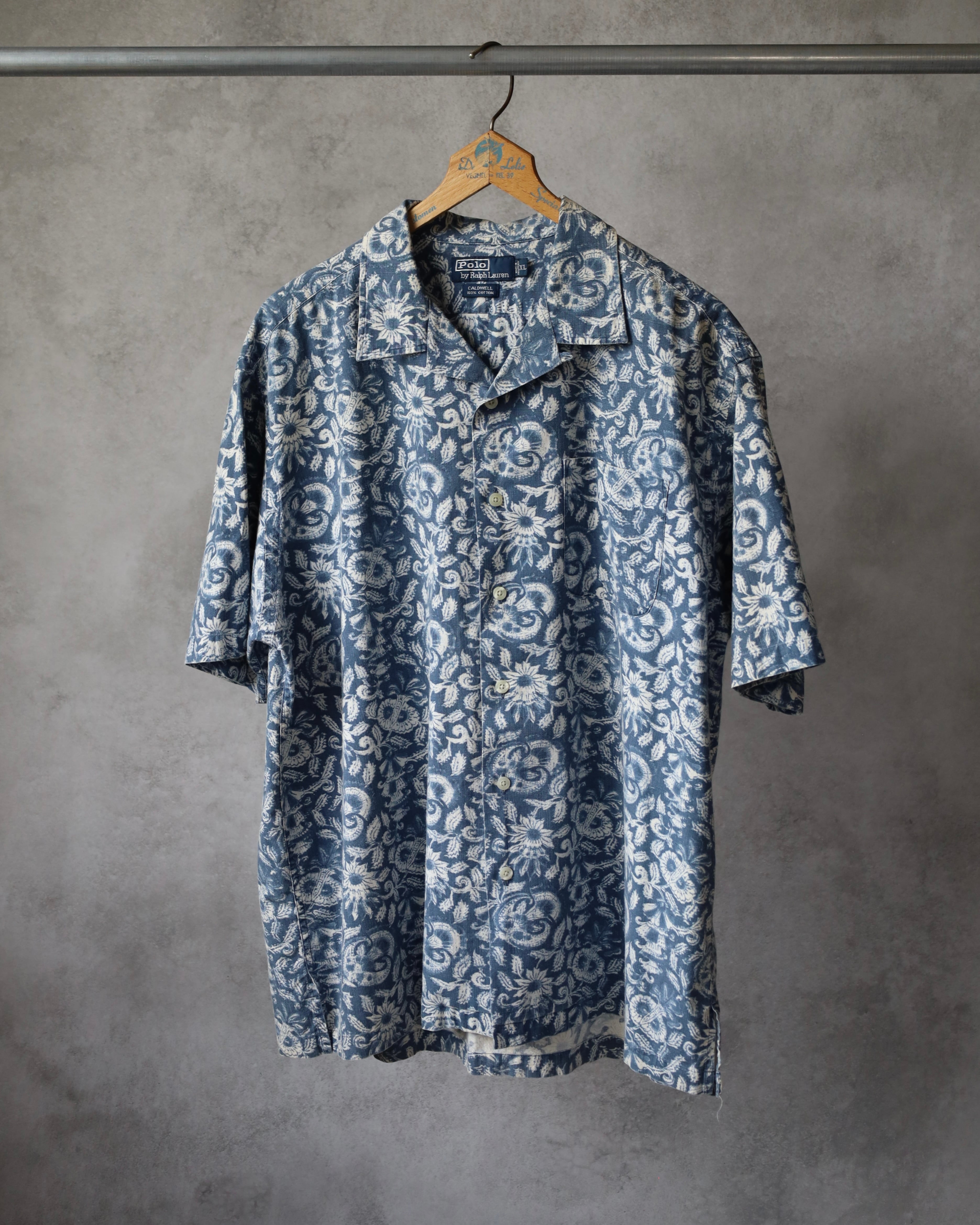 50s Donegal オープンカラー レーヨンシャツ XL | landmark vintage