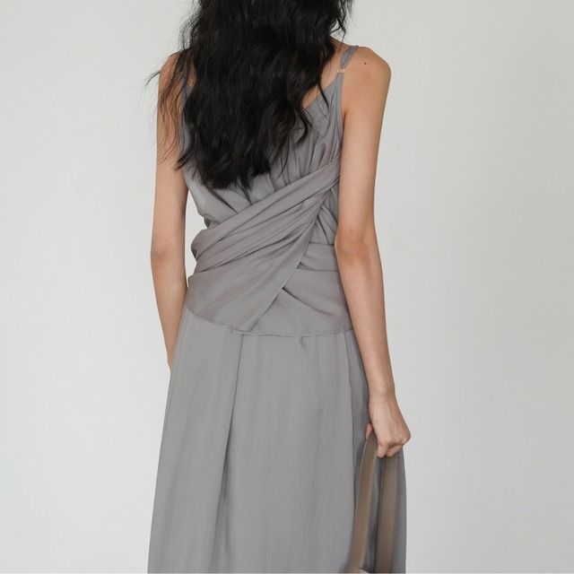 chiffon flare camisole dress L0511