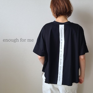 【enough for me】バックラインロゴT(24077)