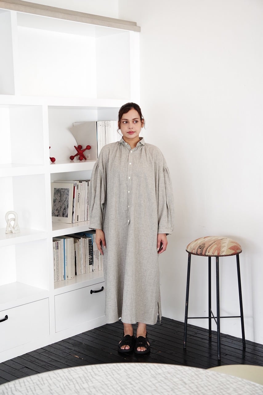 Cotton Linen Pull-Over Dress