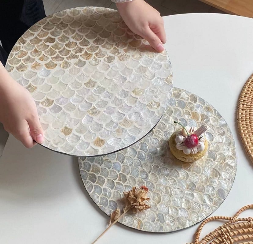 【4月新作アイテム】【合計5999円以上で購入可能】shell desiph plate シェルデザインプレート