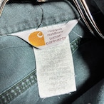90s Carhartt ダックシャツ ペンキ リアルワーク グリーン カーハート