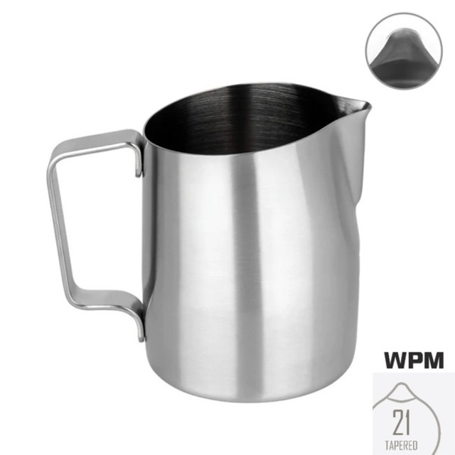 WPM ミルクピッチャー 500mL テーパードスパウト ( 21 TAPERED ) シルバー HC7121ST