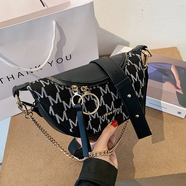 ウエストバッグ女性トレンドインバッグ2020ニューネットレッドファッションチェーンショルダーメッセンジャーバッグカジュアルワイルドチェストバッグ Tiancai_Wing_Bag91500376453