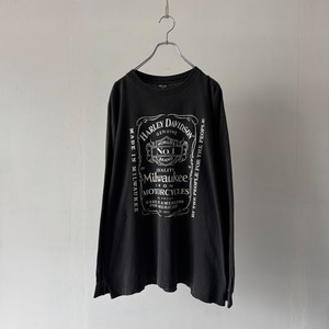 -Harley-Davidson- 90's print l/s T-shirt