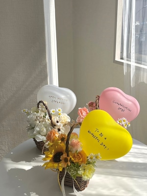 Heart fleur basket【全4色】