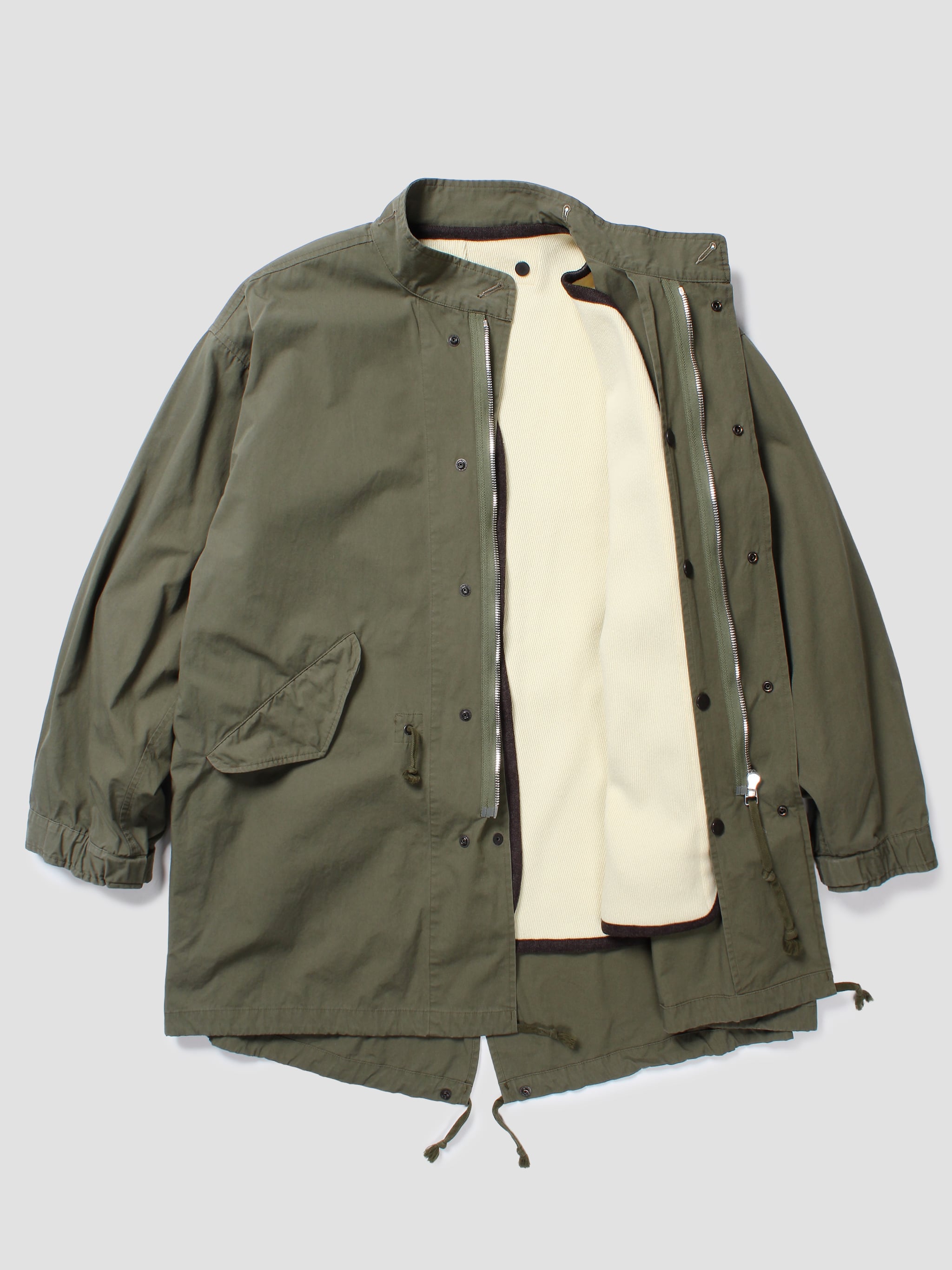 CABARET POVAL / FISHTAIL PARKA W/LINER - MILITARY GREEN | DEXIM