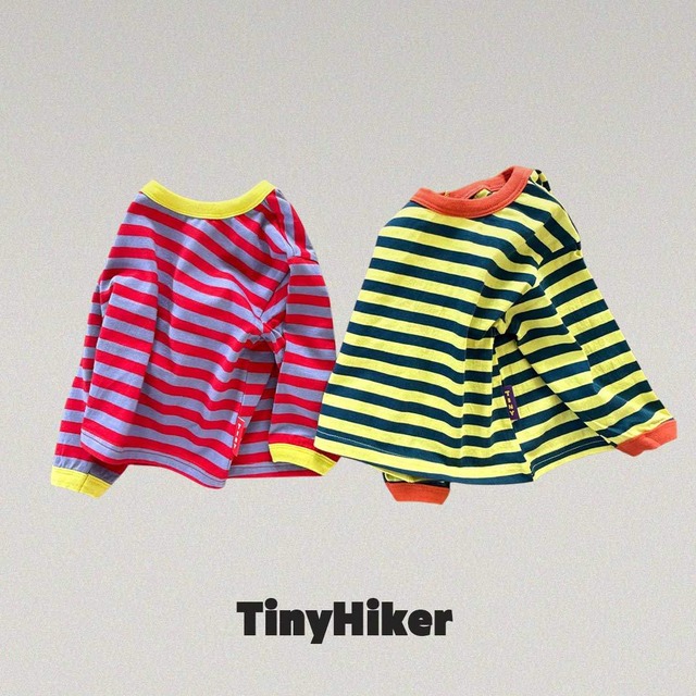《取寄》フレックスストライプT:kids【TinyHiker】※送料無料