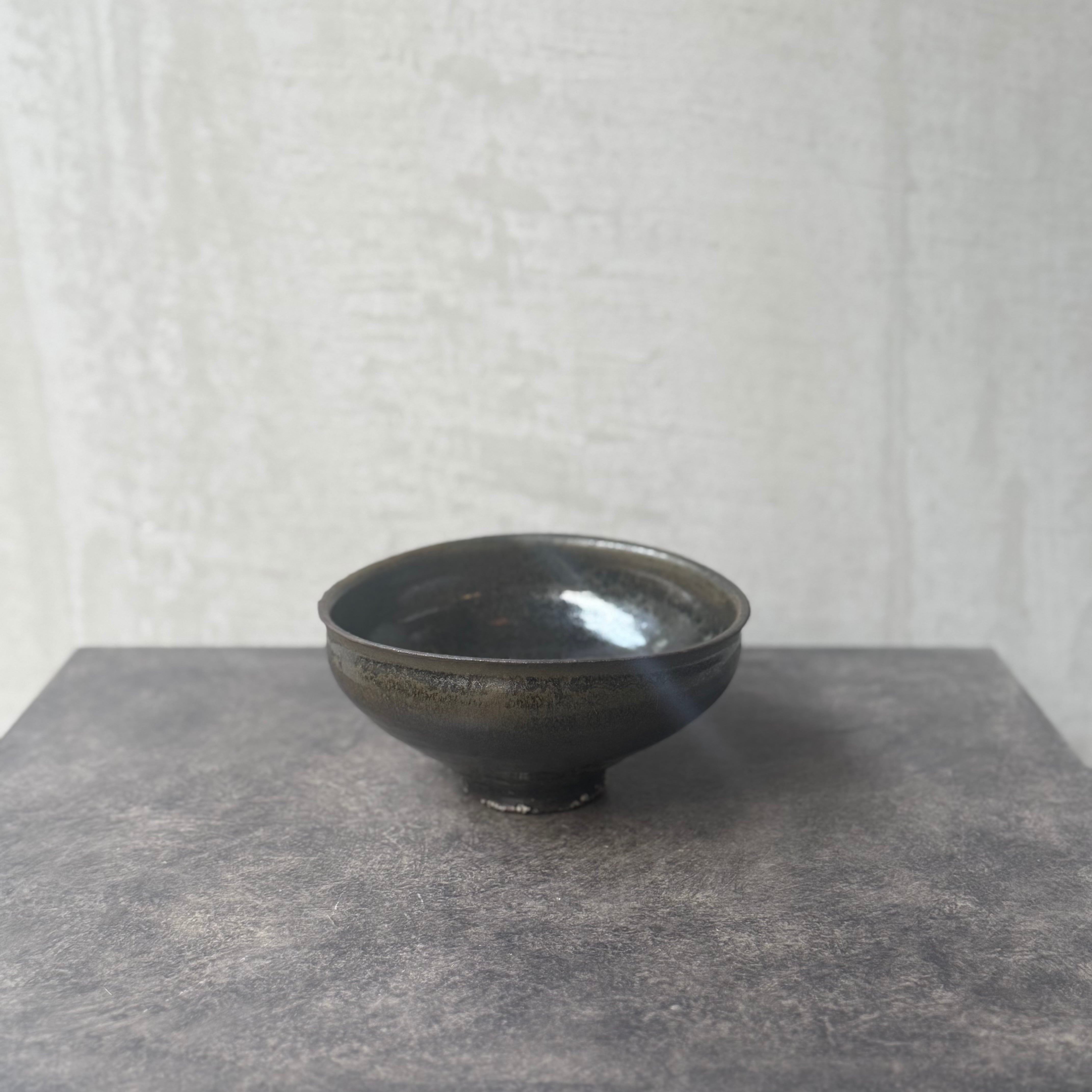 清水善行 黒釉碗
