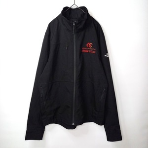 ノースフェイス　フルジップ　ソフト　シェル　ジャケット　フリース　企業ロゴ　刺繍