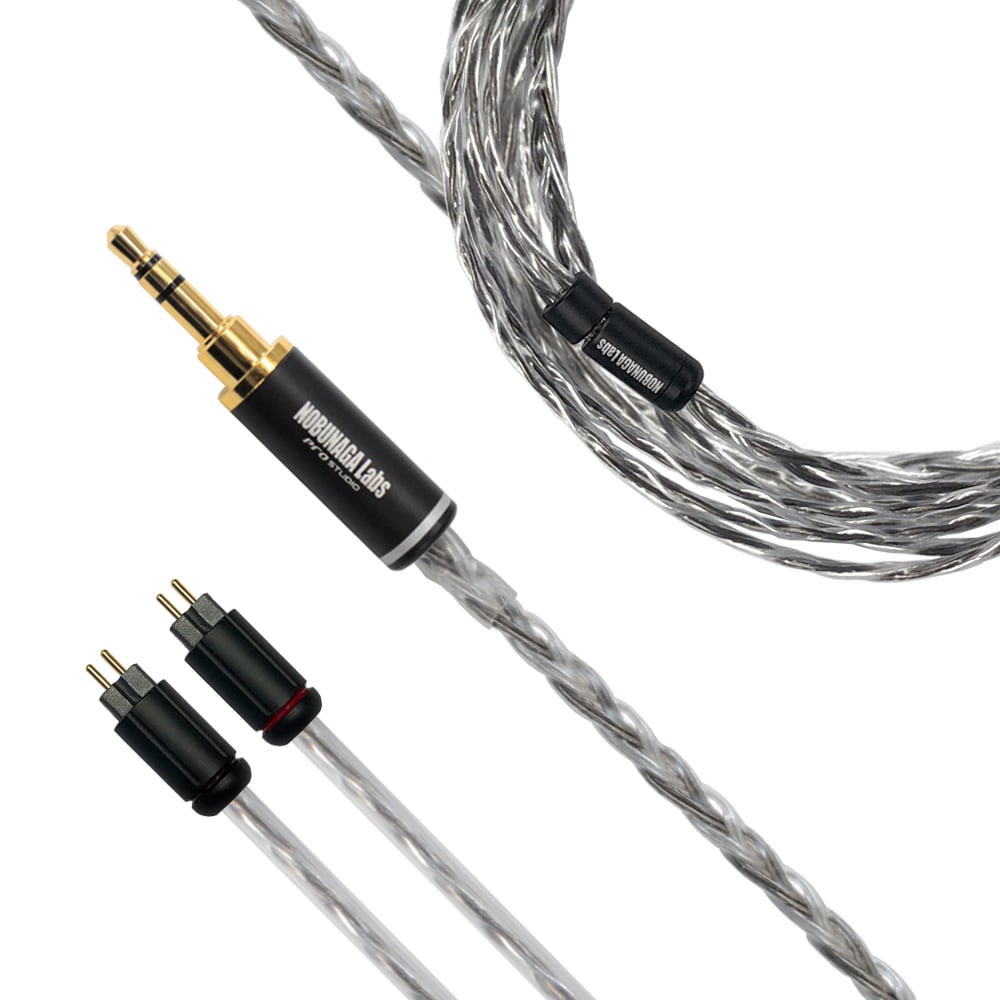《SALE》【中古品】BAHAMUT(バハムート) : NOBUNAGA Labs HYBRID :: 3.5mmステレオミニプラグ対応 カスタムIEM2pinハイブリッドリケーブル