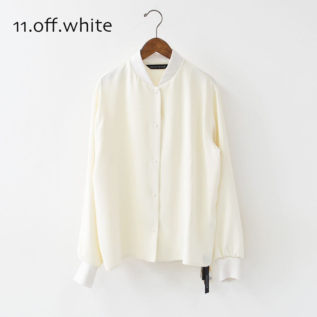 mizuiro ind [ミズイロ インド] blouson like shirt [1-230161