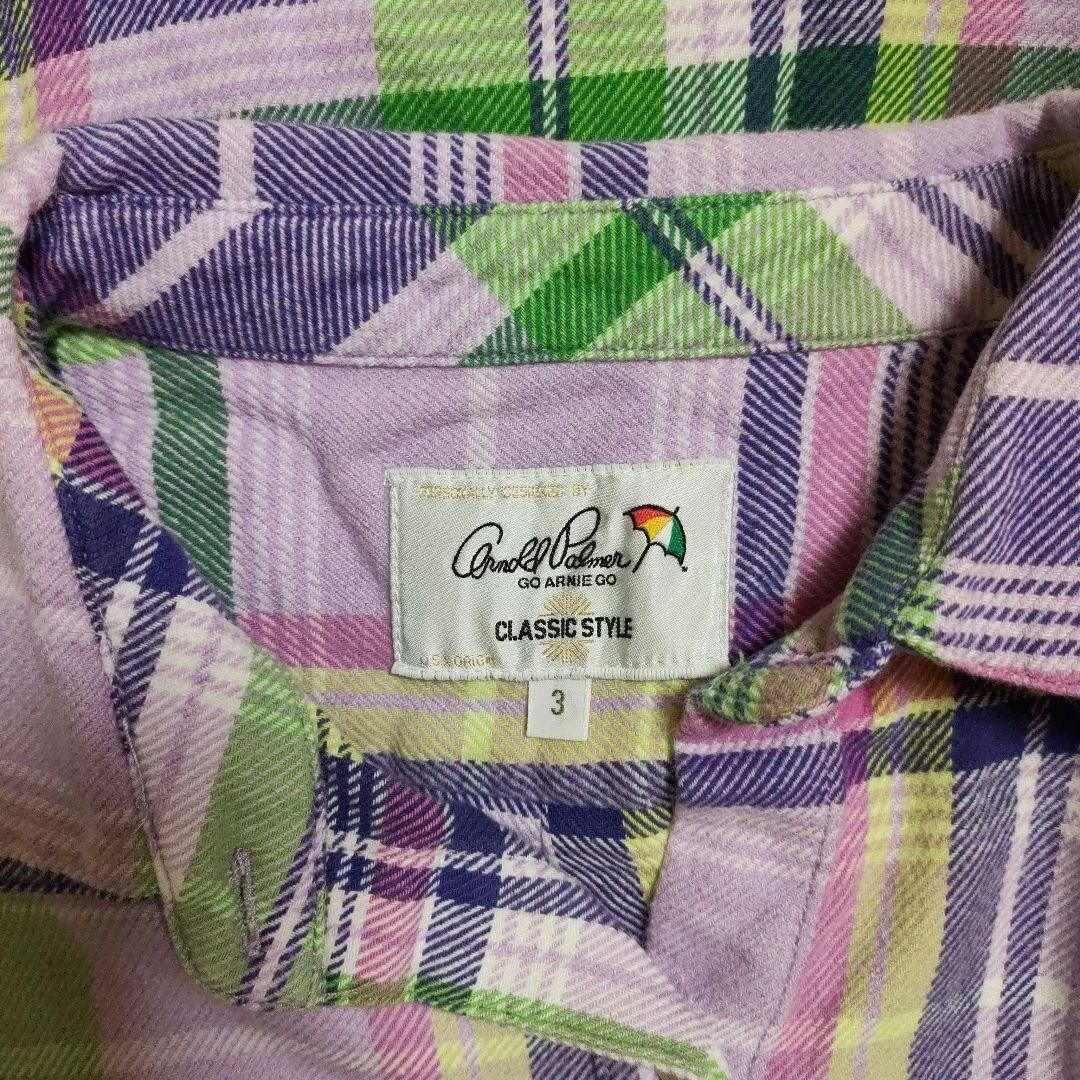 Arnold Palmer アーノルドパーマー 3 チェックシャツ 美品