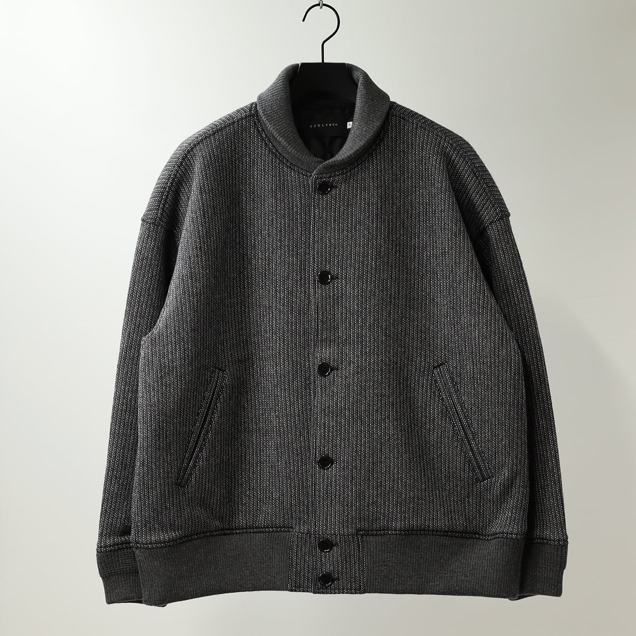 CURLY&Co./BEACH CLOTH VARSITY JACKET