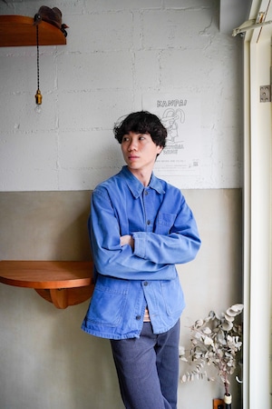 【1950s】"Made in France" Cotton Twill French Work JKT / 6-311